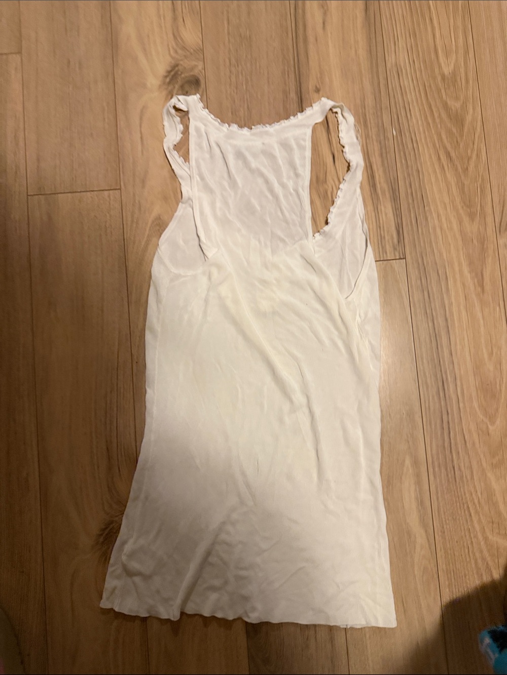 Gucci Cream Ribbed Racerback Tank Top - Picture 6 of 7